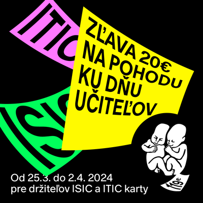 Do you have an ISIC or ITIC card? Buy a ticket to Pohoda with a €20 discount