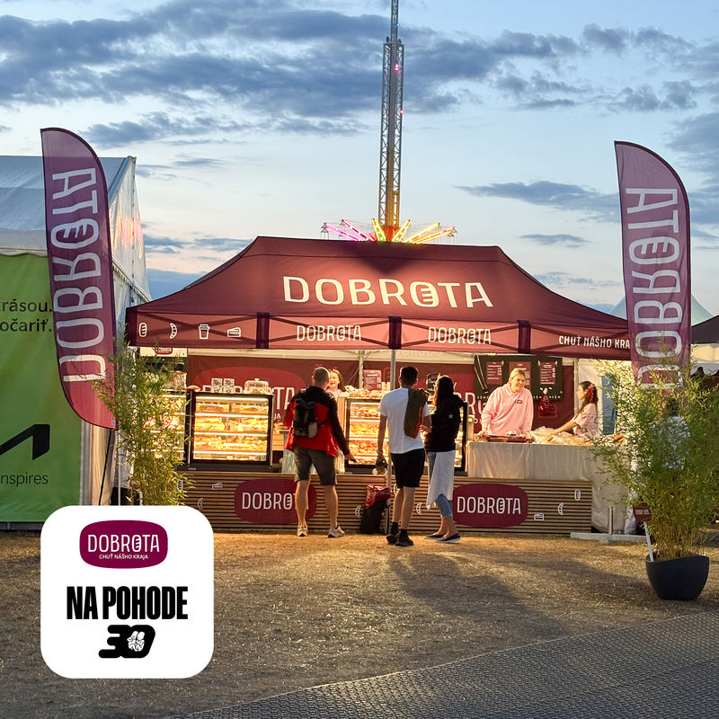 Festivalová Pohoda chutí ešte lepšie s Dobrotou: Zastavte sa v stánku plnom čerstvo upečených chutí a vôní