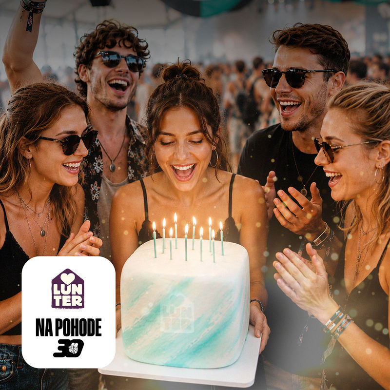 Celebrate 35 years of Lunter at Pohoda: Enjoy a cooking school, vegan ice cream, and a birthday stand-up with Joe Trendy