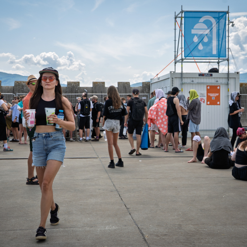 Drinking water at Pohoda festival