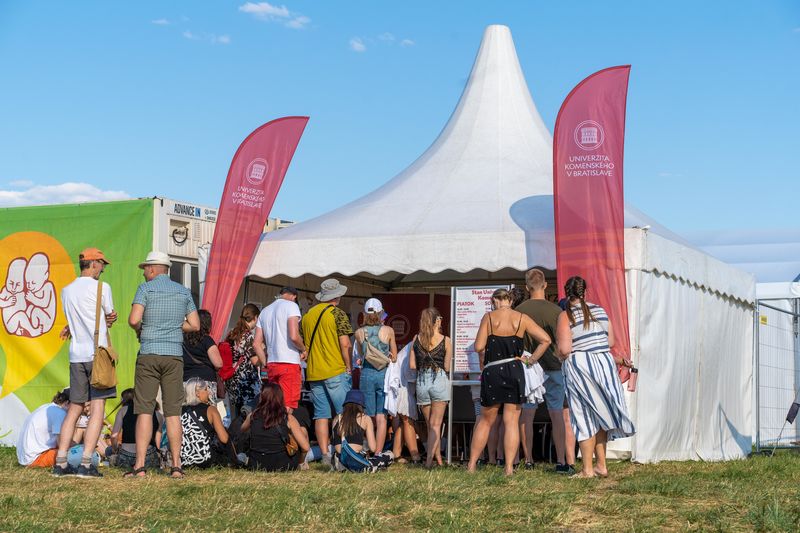 Comenius University: Discussion tent and project ECOmenius at Pohoda 2024