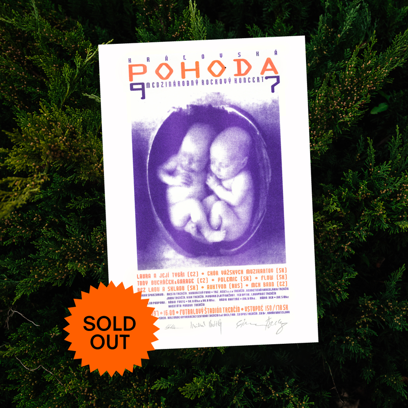 All the limited edition risographs of the first Pohoda poster have already found their owners.