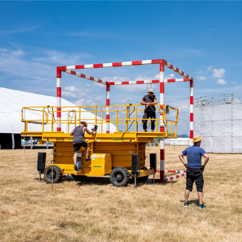 We started to build the Kušnierik Café Stage