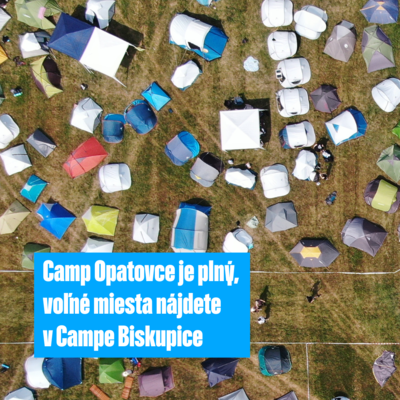 Camping Opatovce sa zaplnil, miesta sú ešte v Campe Biskupice
