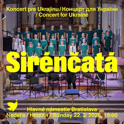 Sirénčatá otvoria Koncert pre Ukrajinu