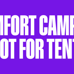 Comfort Camp – spot for TENT – 3 days