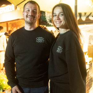 Black unisex hoodie Pohoda