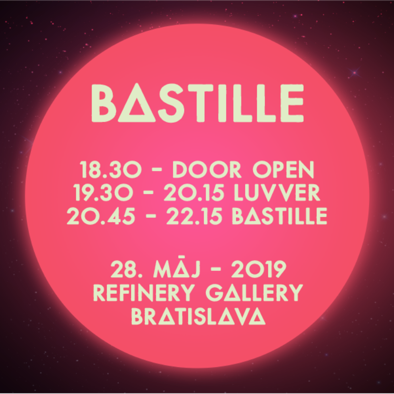 Bastille –  časový harmonogram koncertu