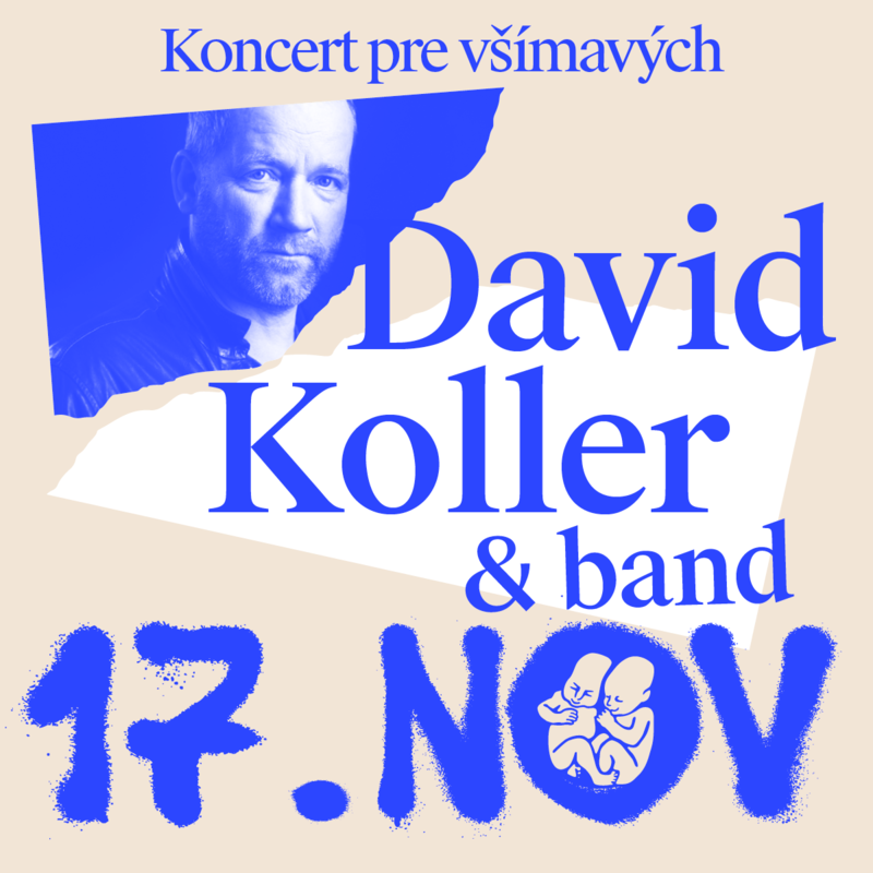 David Koller s kapelou na Koncerte pre všímavých v Novej Cvernovke