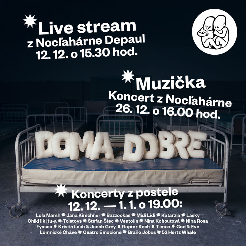 Festival Doma dobre už dnes online z nocľahárne a následne z postelí umelcov