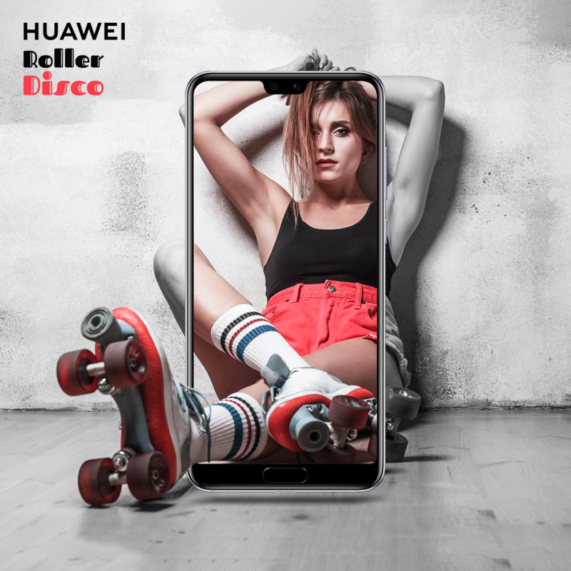 Huawei prinesie Roller Disco, bodypainting i rozšírenú realitu