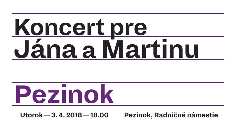 Koncert pre Jána a Martinu v Pezinku