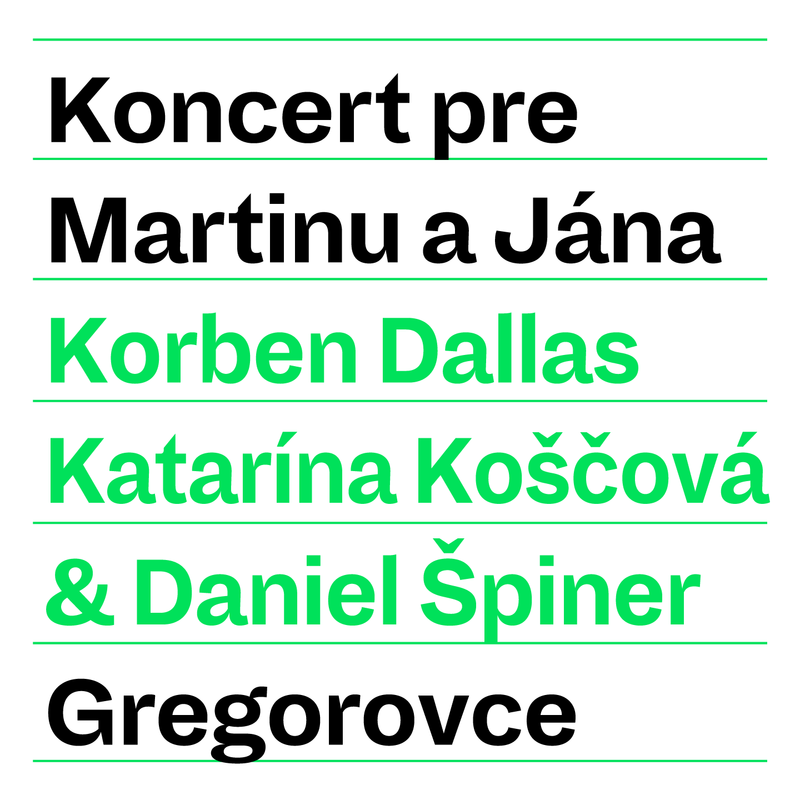 Koncert pre Martinu a Jána sa uskutoční už dnes (5. mája) od 18:00