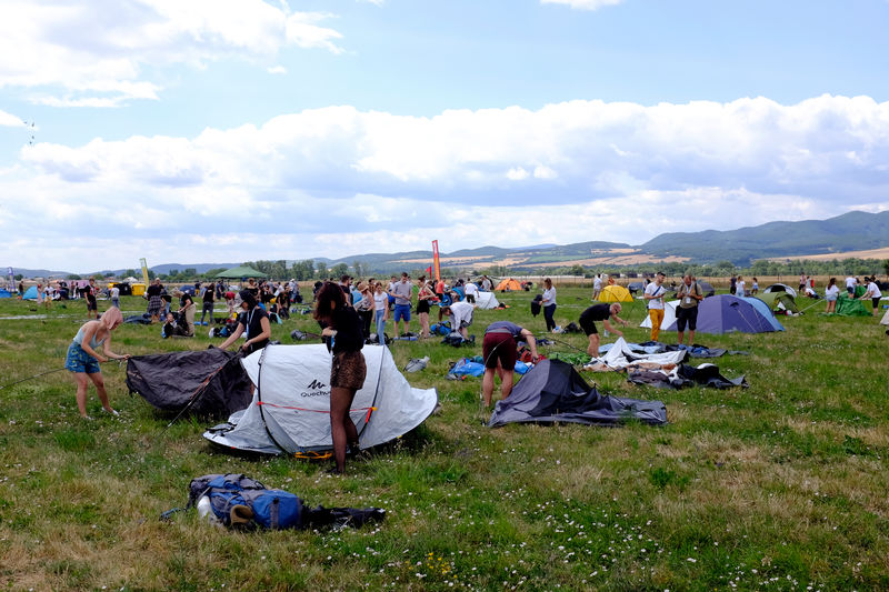 Camping spots in the Family Park and Silent Camp are currently half full.