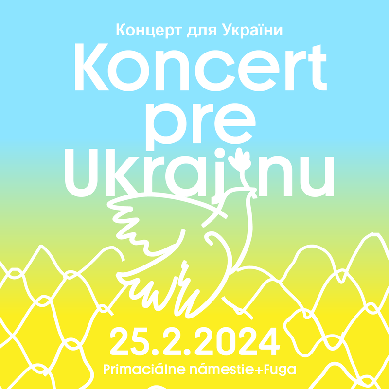 Na Koncerte pre Ukrajinu vystúpia Alyona Alyona, Berlin Manson, spevácky zbor z Charkiva, FVLCRVM, Karpatské chrbáty, VBPS a DJ Matwe