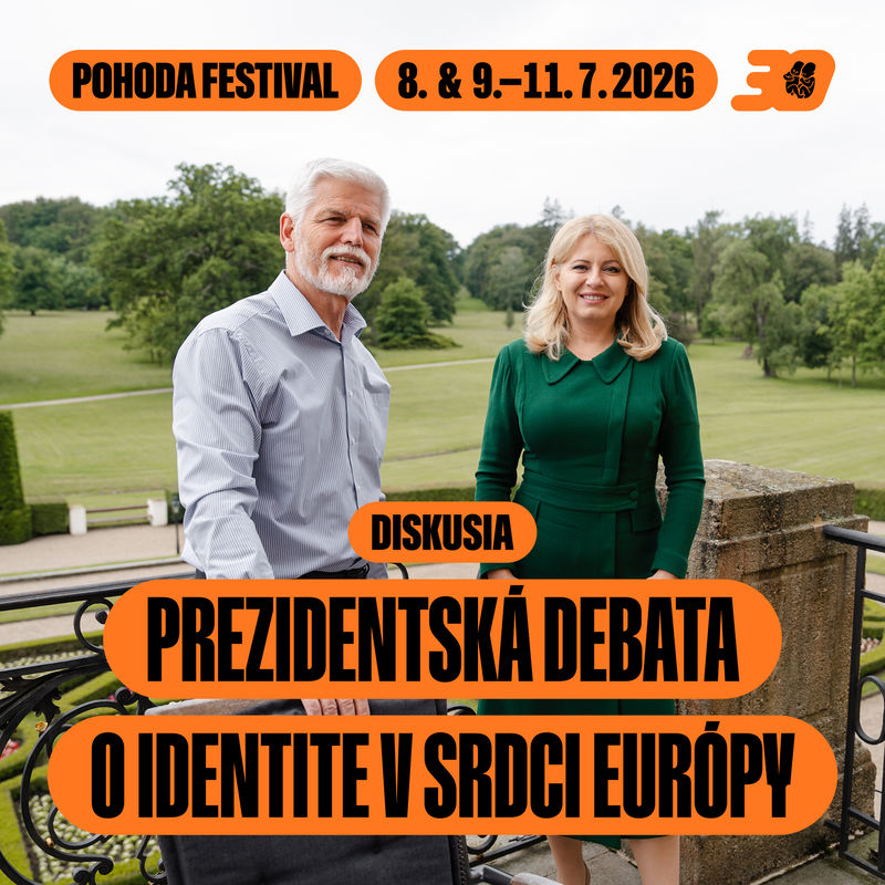 Peter Pavel and Zuzana Čaputová to appear at Pohoda 2026, opening a debate on identity in a polarised world