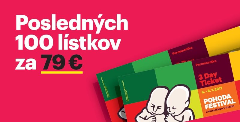 Posledných 100 lístkov za 79 €