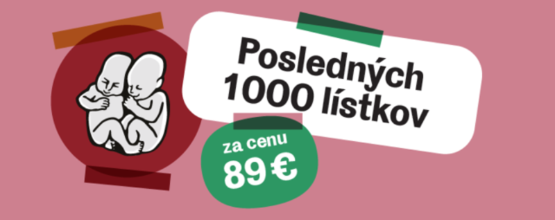 Posledných 1000 lístkov za 89 €