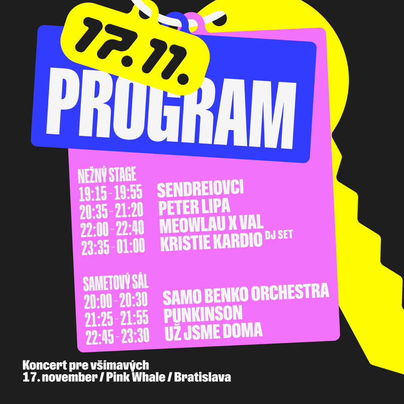 Pozrite si časový harmonogram Koncertu pre všímavých