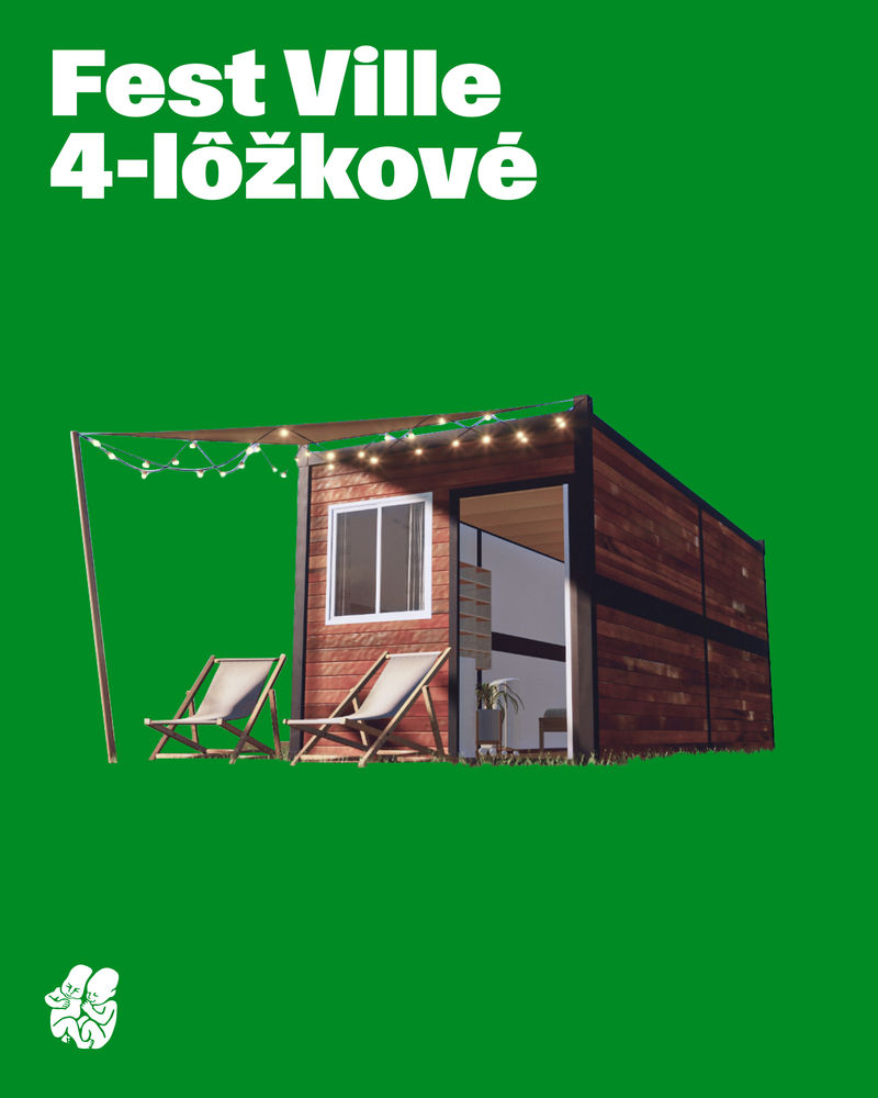 Pridávame do predaja ďalších 10 komfortných ubytovaní Fest Ville pre 4 osoby