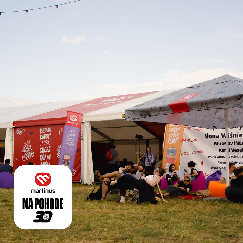 Martinus Literary Tent Programme at Pohoda 2026
