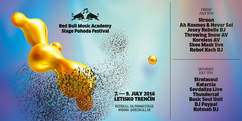 The Red Bull Music Academy Stage for the first time at Pohoda 2016