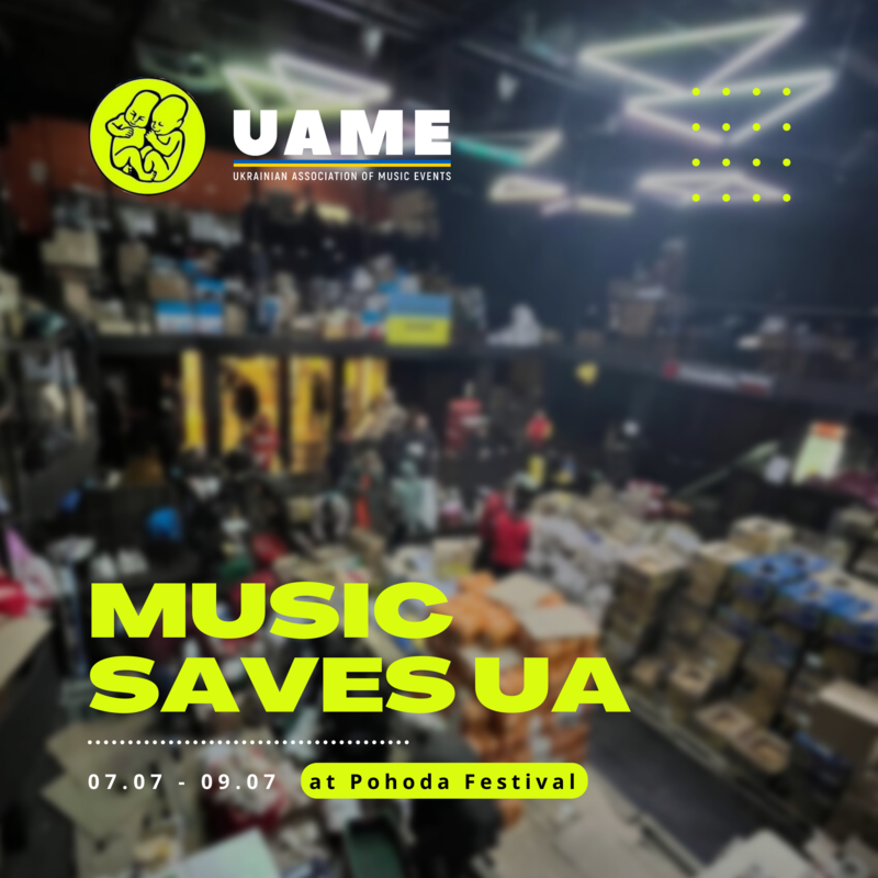 Stan iniciatívy Music Saves Ukraine na Pohode 2022