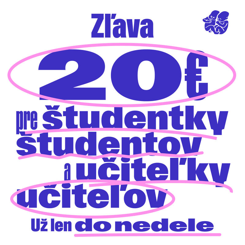 Students and teachers, you can get your Pohoda ticket with a €20 discount only until Sunday