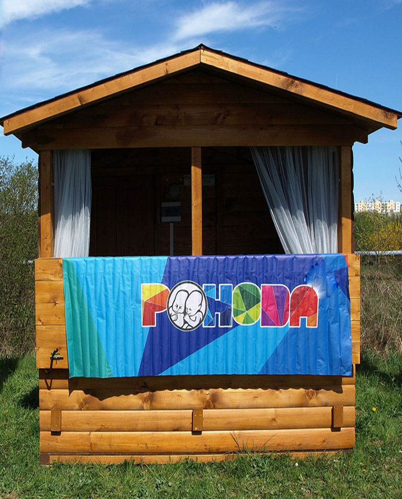 Valentine's Day contest and the sale of wooden huts