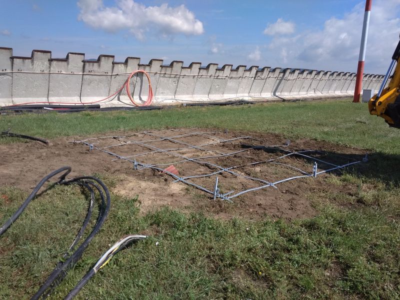 We started the construction of temporary transformer stations at the airport