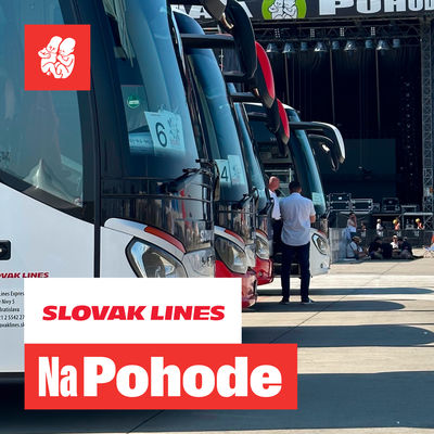 By bus to Pohoda 2025 with Slovak Lines