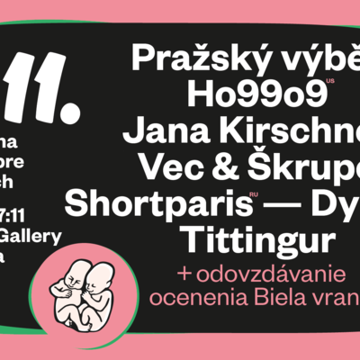 Ho99o9, Pražský výběr, Jana Kirschner Komorne, Shortparis, Vec & Škrupo with the band, Dybbuk and Tittingur at the Concert for the attentive