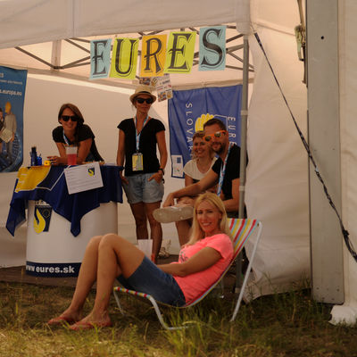 Information on job offers within Europe at EURES tent