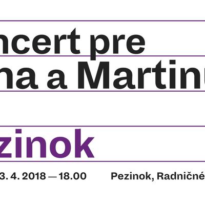 Koncert pre Jána a Martinu v Pezinku