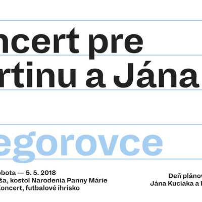 Concert for Martina and Ján in Gregorovce this Saturday