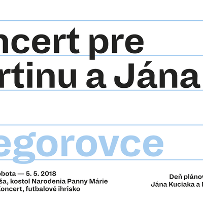 Koncert pre Martinu a Jána v Gregorovciach už túto sobotu