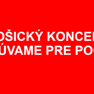 Košický koncert presúvame pre počasie