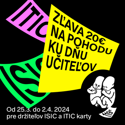 Máš ISIC alebo ITIC? Kúp si lístok na Pohodu so zľavou až 20€