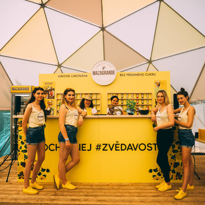 Mazagradne with mixed drinks at Pohoda 2019