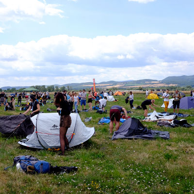 Camping spots in the Family Park and Silent Camp are currently half full.