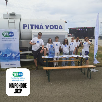 Pitná voda od TVK na Pohode 2026