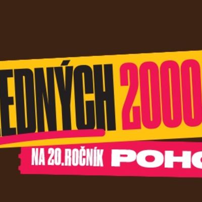 Only 2,000 tickets available for the 20th edition of Pohoda.