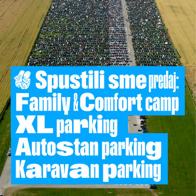 Spustili sme predaj Family Camp, Comfort Camp, ďalších foriem parkovania a pridali sme Karavan parking