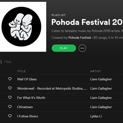 A TICKET COMPETITION FOR POHODA 2019 – SPOTIFY PLAYLIST