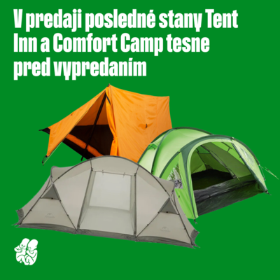 V predaji posledné dvojmiestne stany, Comfort Camp tesne pred vypredaním
