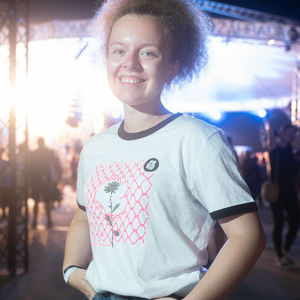 White t-shirt flower Pohoda Ground