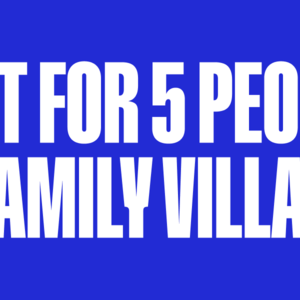 Tent for 5 people in Family Village – Upgrade
