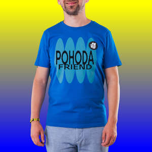 POHODA FRIEND Unisex T-Shirt_Blue with Turquoise